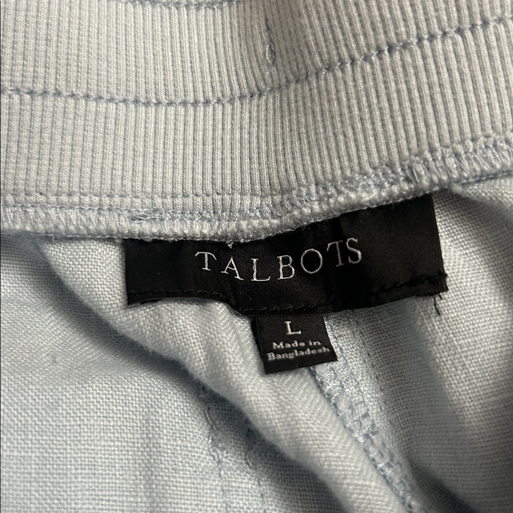 Talbots Baby Blue Linen Trousers - Picture 6 of 7